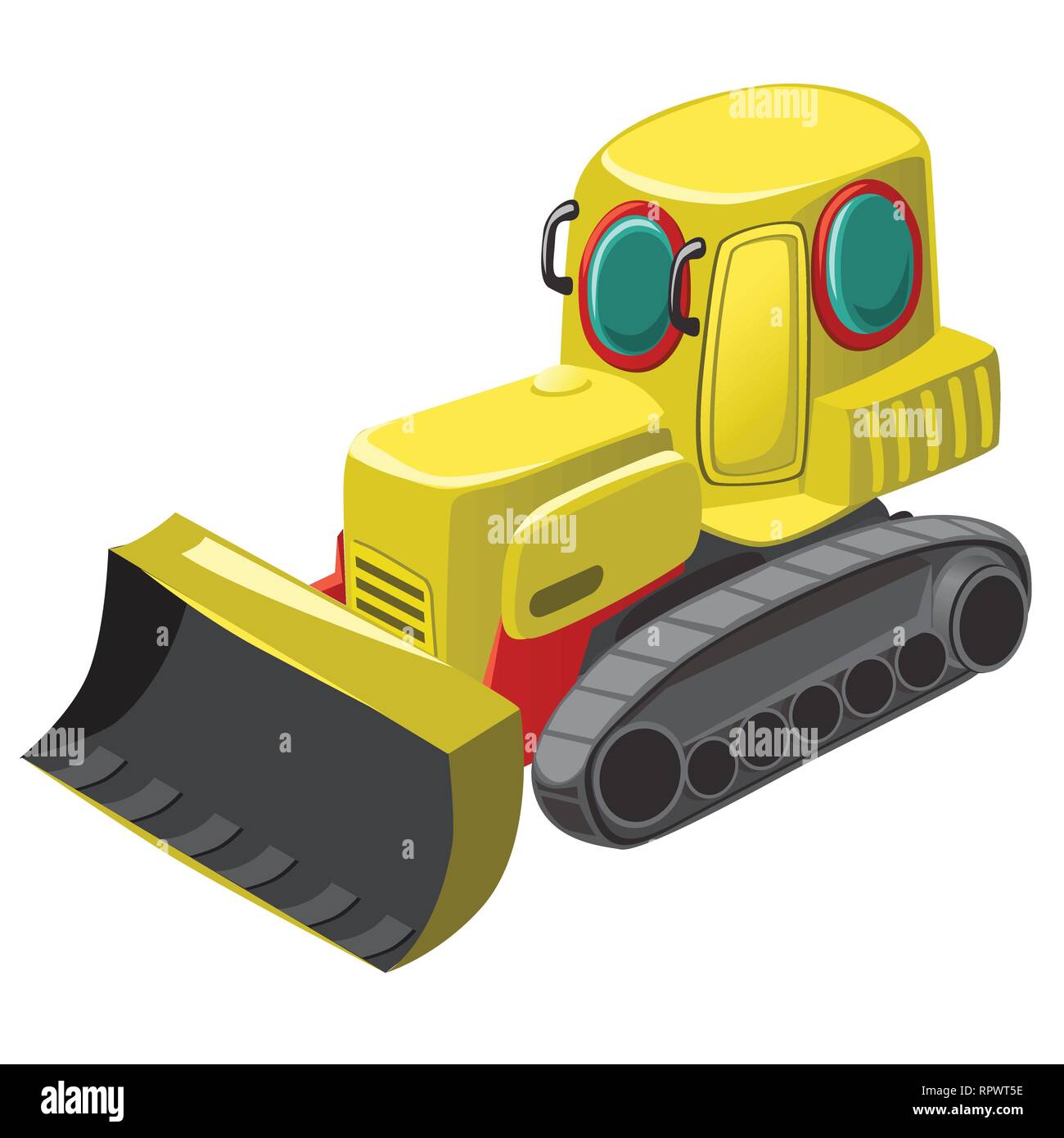 Tecnica di subacquea per la pulizia del fondale marino isolati su sfondo bianco. Vector cartoon close-up illustrazione. Illustrazione Vettoriale