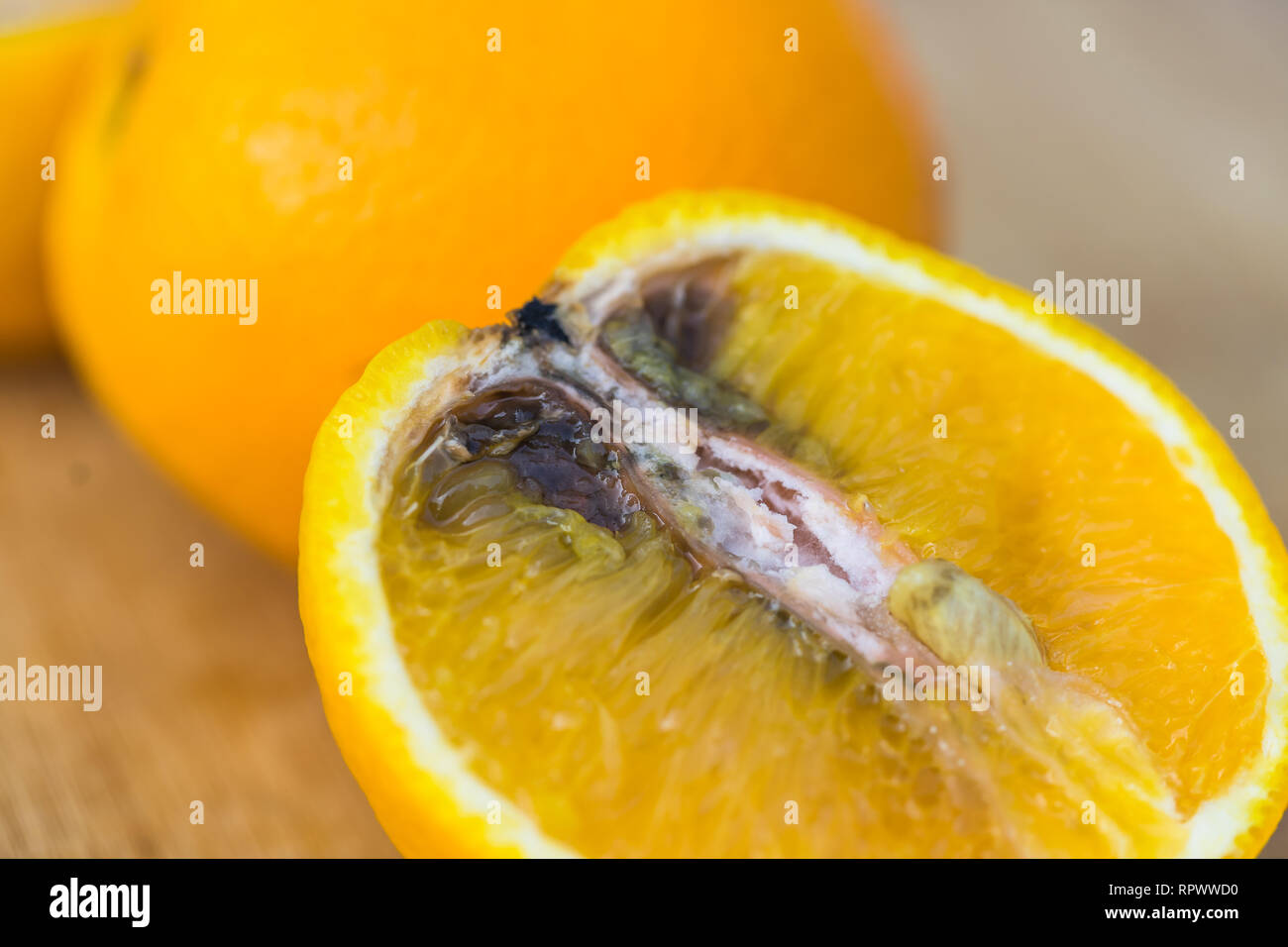 Frutta marcia. Foto Stock