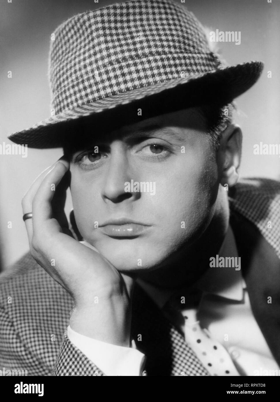 HARALD JUHNKE, Ritratto aus den 50er Jahren. Film, Fernsehen, Ritratto, Schauspieler, intrattenitore capanna, 50er Foto Stock