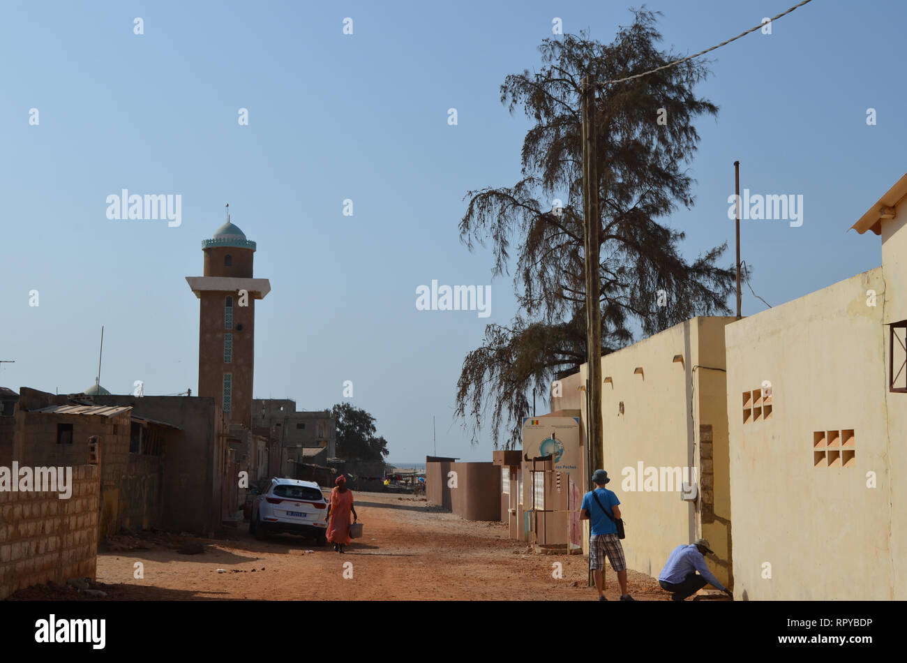 Ngaparou, una piccola comunità costiera della Petite Cote del Senegal Foto Stock