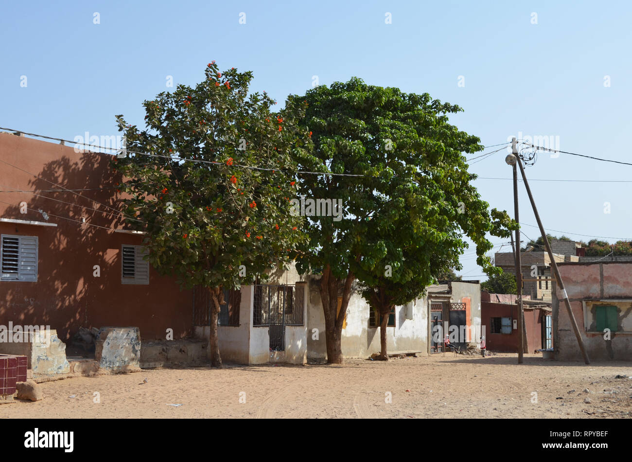 Ngaparou, una piccola comunità costiera della Petite Cote del Senegal Foto Stock