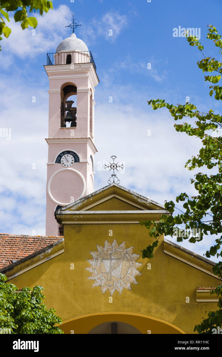 Chiesa dell'Annunciazione (Église de l'Annunciazione), Corte, Corsica, Francia Foto Stock