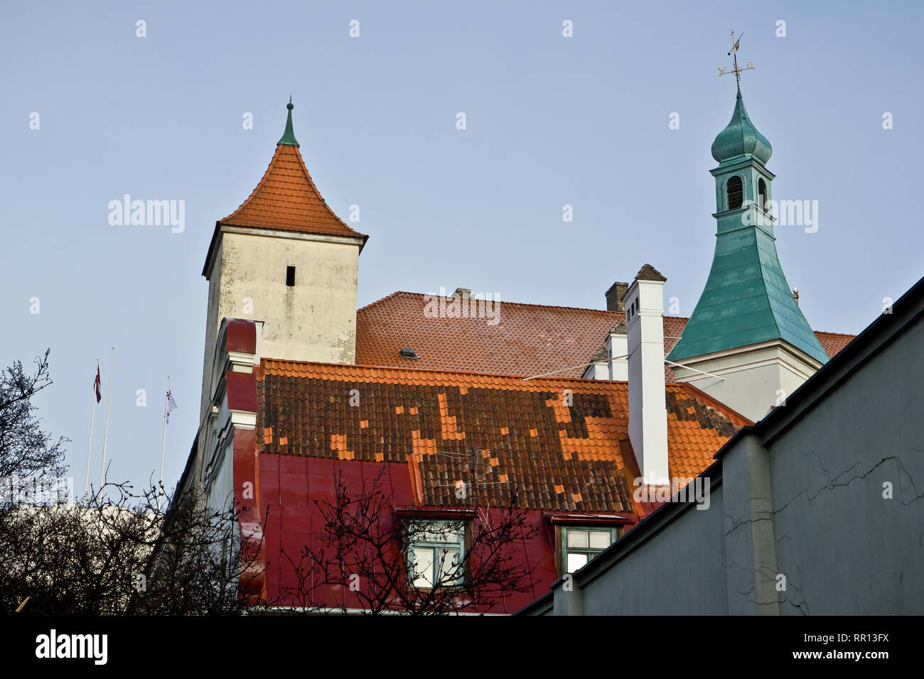 Torre del Castello di Riga, Riga, Lettonia Foto Stock