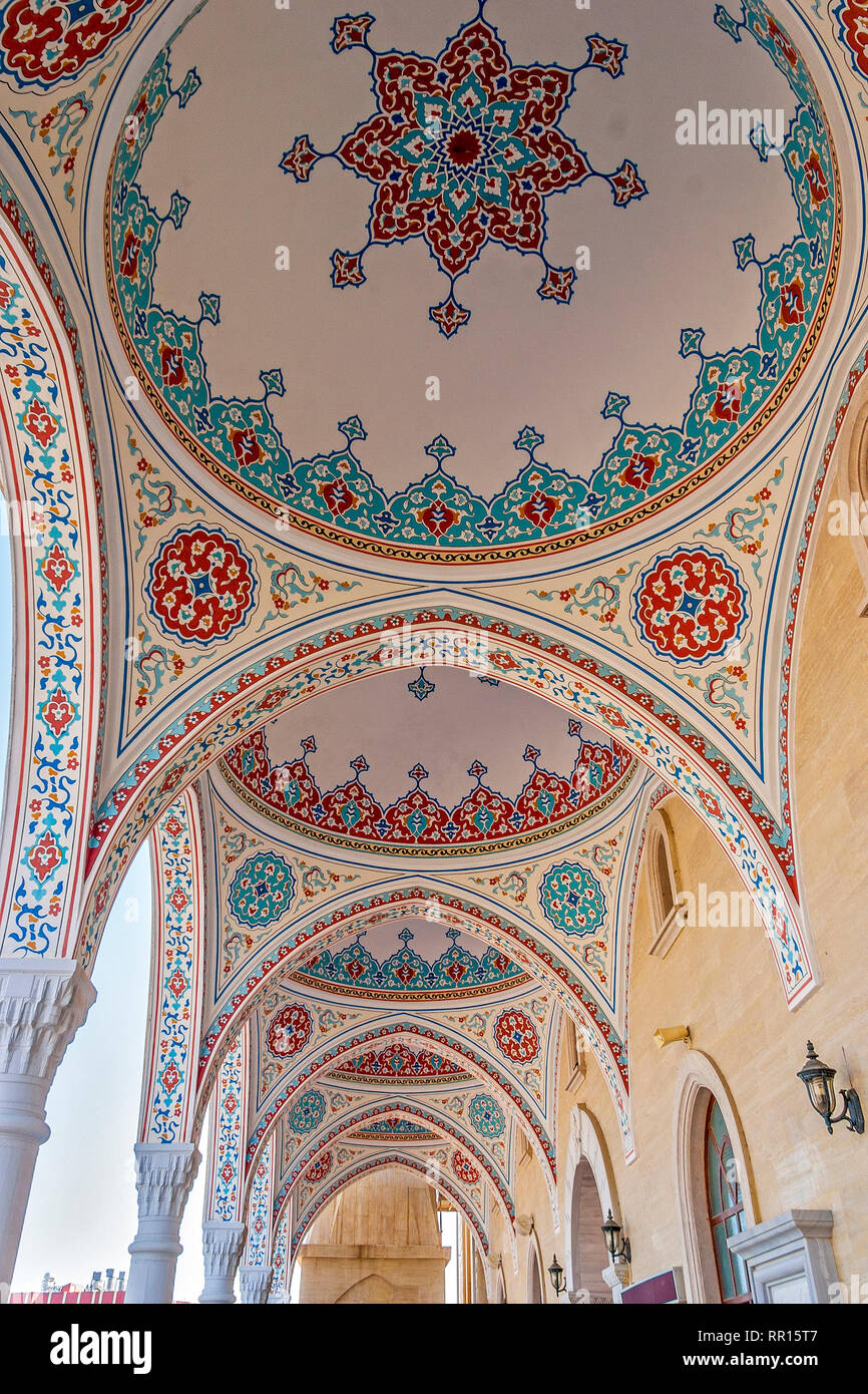 La Turchia Manavgat moschea interno Foto Stock