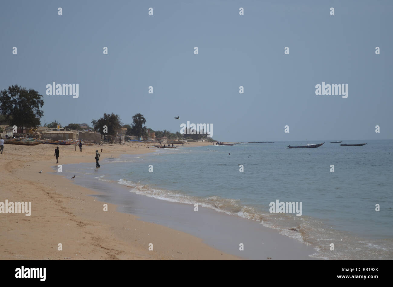 Ngaparou, una piccola comunità costiera della Petite Cote del Senegal Foto Stock