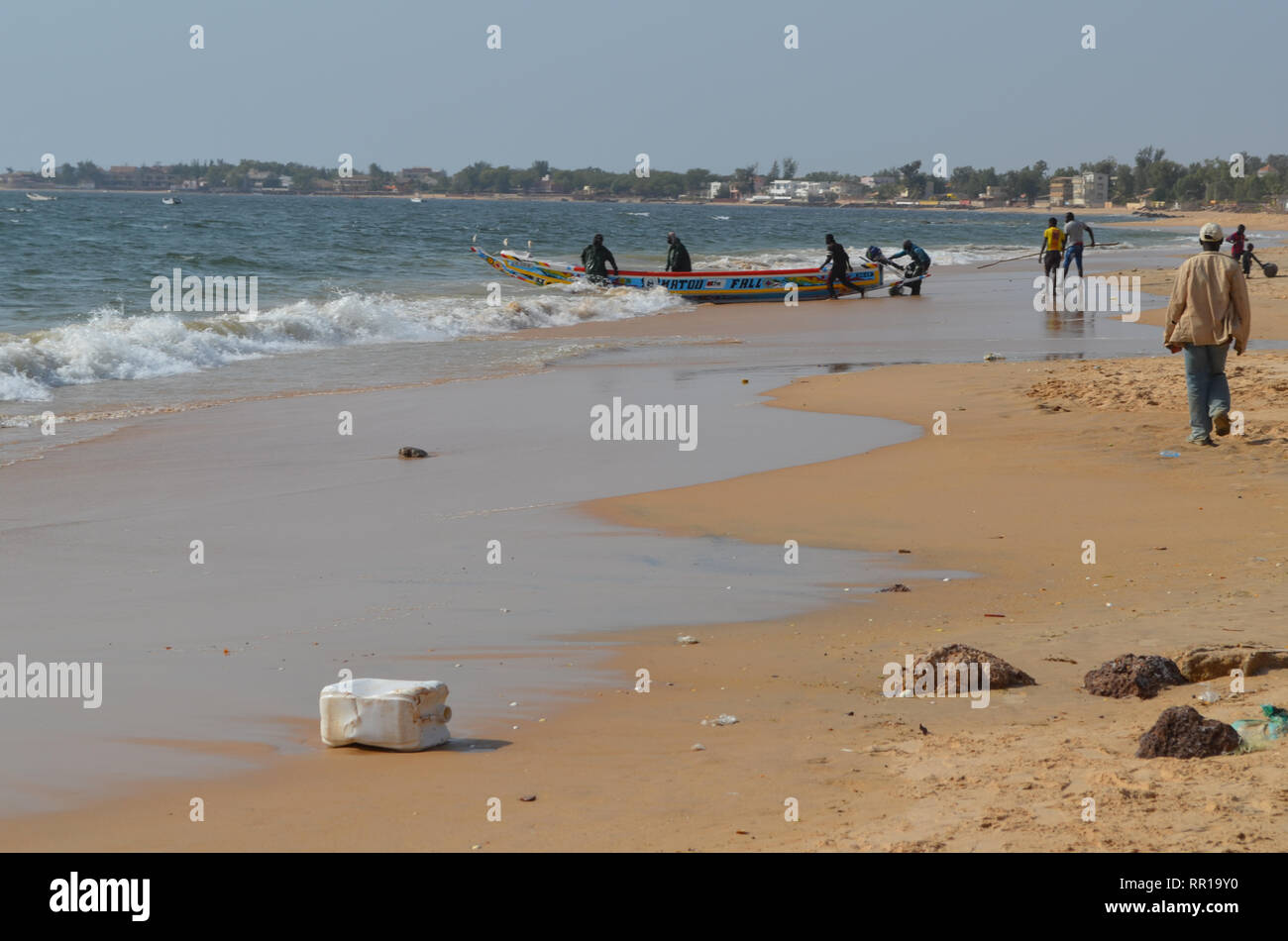 Ngaparou, una piccola comunità costiera della Petite Cote del Senegal Foto Stock