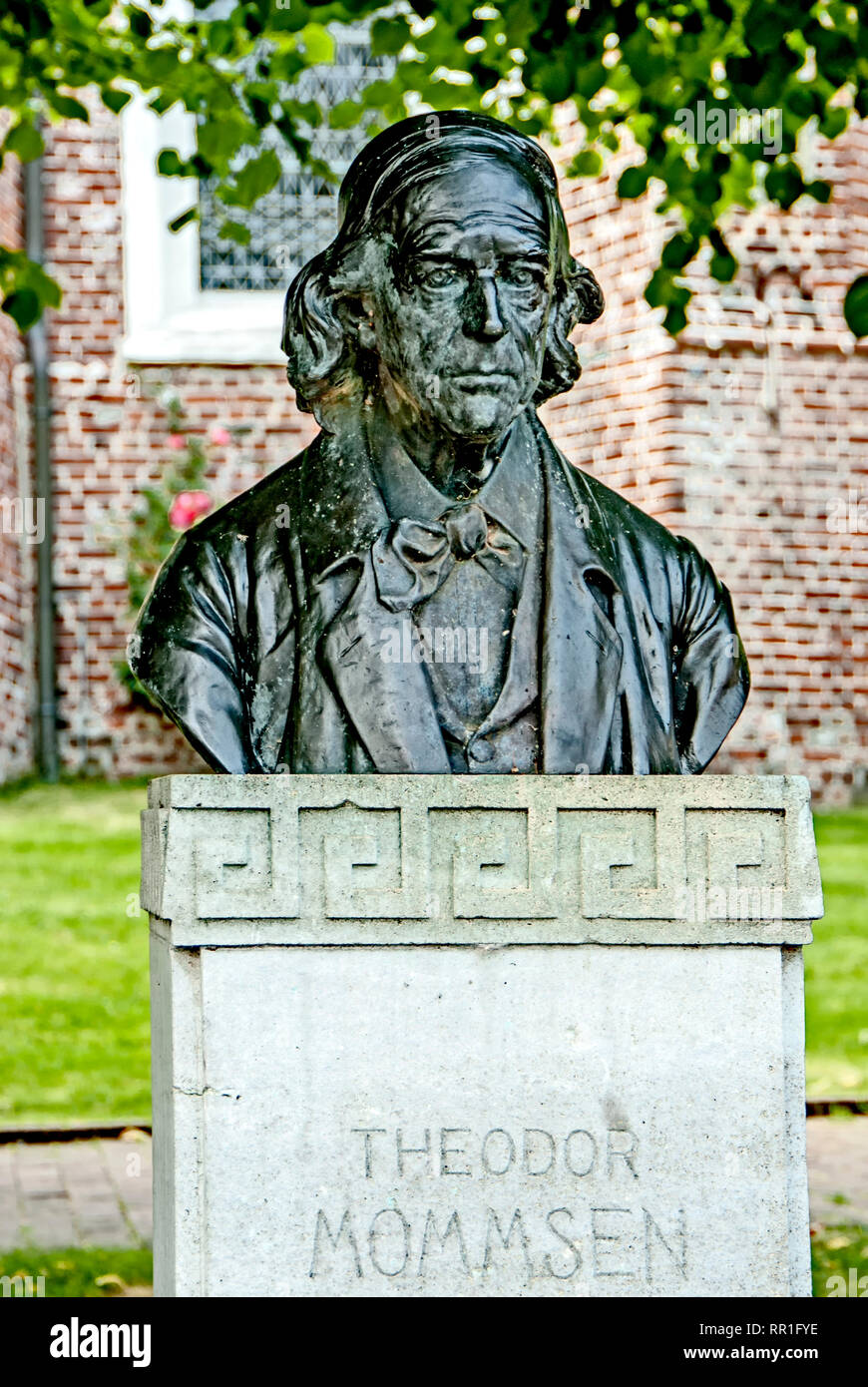Giardino (Germania): Memoriale di Theodor Mommsen Foto Stock