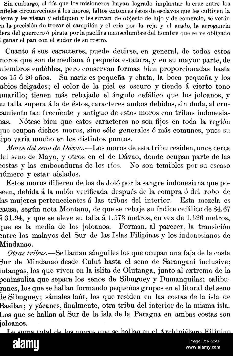 . El archipiélago filippino : colección de Datos geográficos, estadísticos, cronológicos y científicos, relativos al mismo, entresacados de Obras anteriores ú obtenidos con la propia observación y estudio. Filippini; storia naturale. LÁMINA XTÍT.. DATO MORO DE JÓLO CON SUS HIJOS.. Si prega di notare che queste immagini vengono estratte dalla pagina sottoposta a scansione di immagini che possono essere state migliorate digitalmente per la leggibilità - Colorazione e aspetto di queste illustrazioni potrebbero non perfettamente assomigliano al lavoro originale. Algué, José. ed; Gesuiti. Washington : Impr. del gobierno Foto Stock