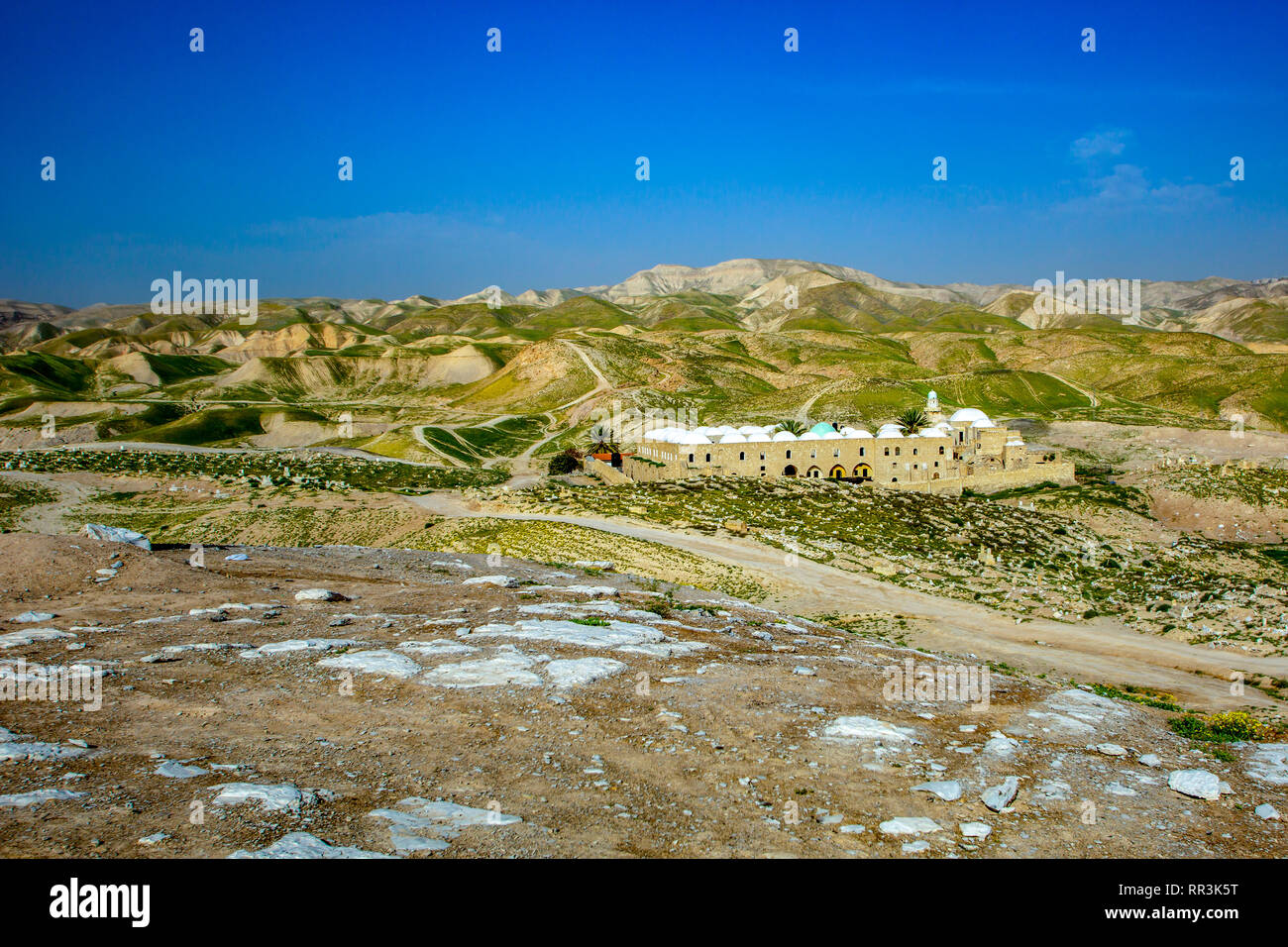 Nabi Musa (Nebi Musa) è il nome di un sito nel deserto della Giudea, Palestina che popolari folklore palestinese si associa con Mosè. Foto Stock