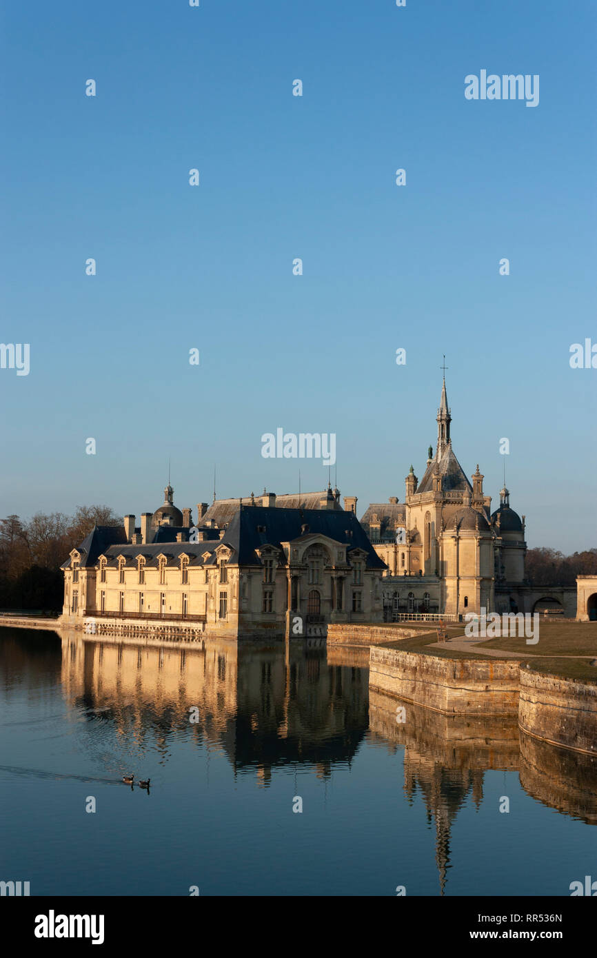 Château de Chantilly, Chantilly, Oise, Francia Foto Stock