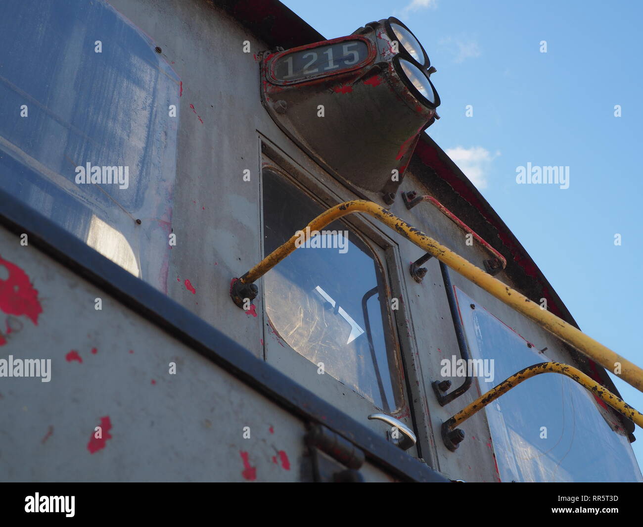 Ferrovia Strada switcher testa posteriore di luce Foto Stock
