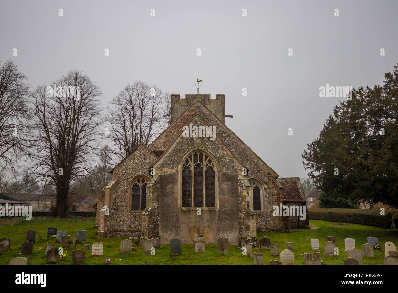 La Beata Vergine Maria la Chiesa, Singleton, West Sussex, Regno Unito Foto Stock