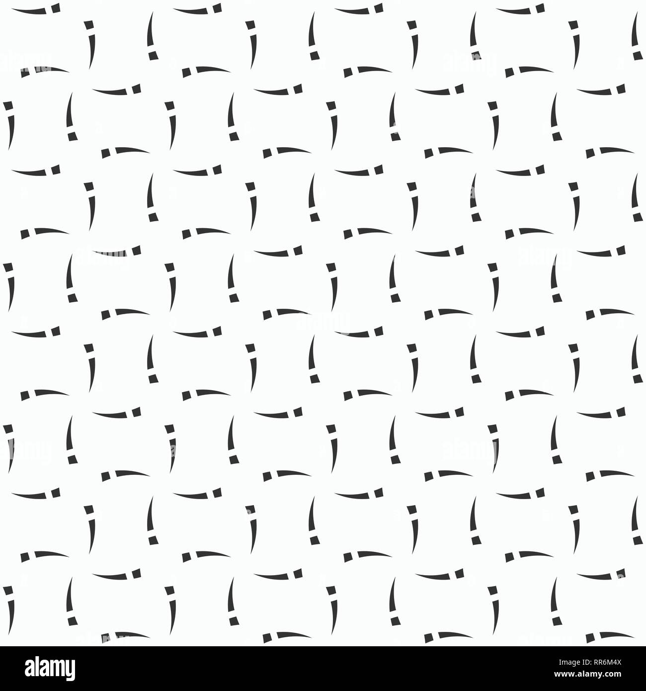 Vector seamless pattern. Elegante e moderno con texture geometrica. Ripetendo lo sfondo astratto di elementi ritorti. Illustrazione Vettoriale