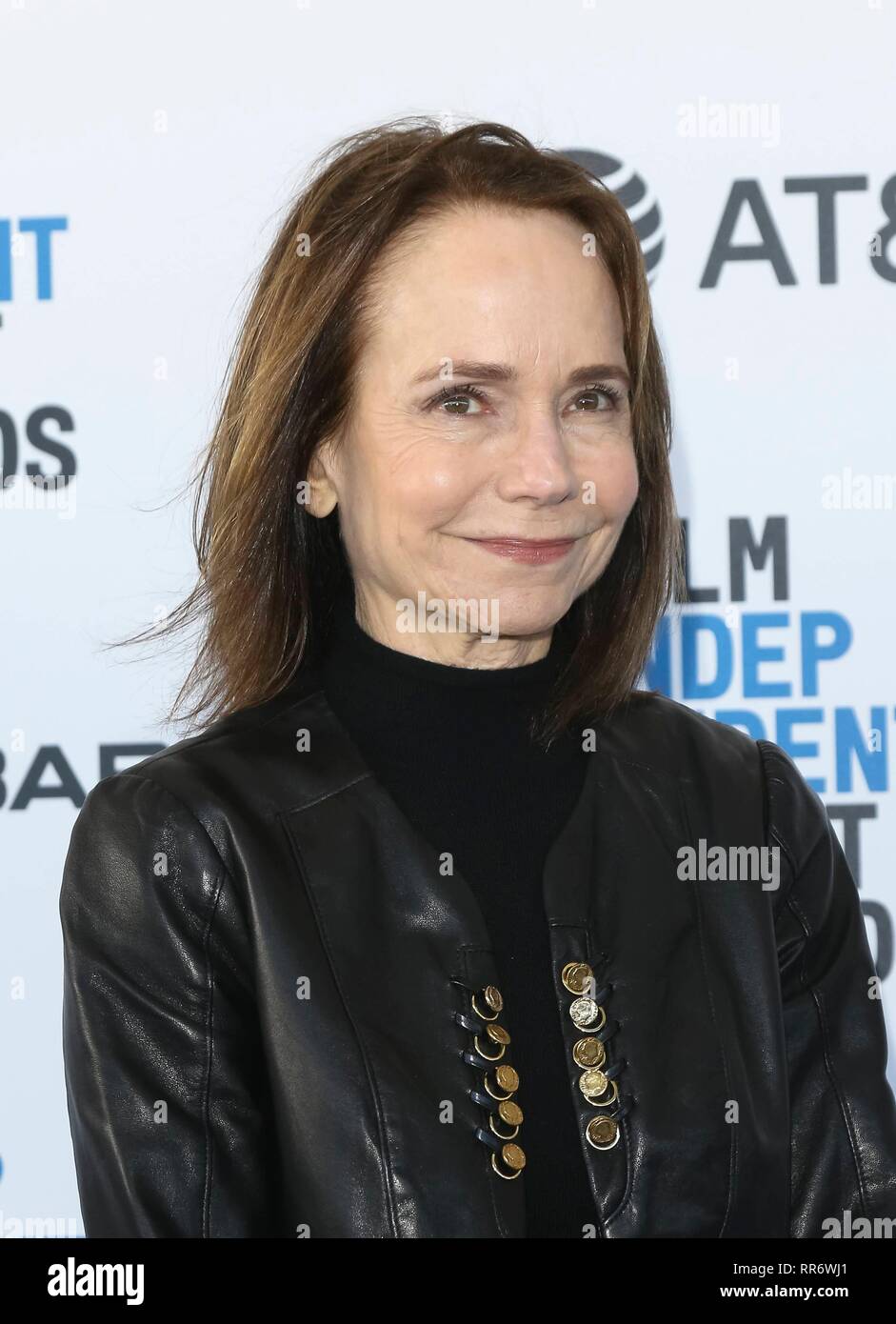 Jessica Harper arriva al Film Independent Spirit Awards in una tenda in Santa Monica, Los Angeles, Stati Uniti d'America, il 23 febbraio 2019. | Utilizzo di tutto il mondo Foto Stock