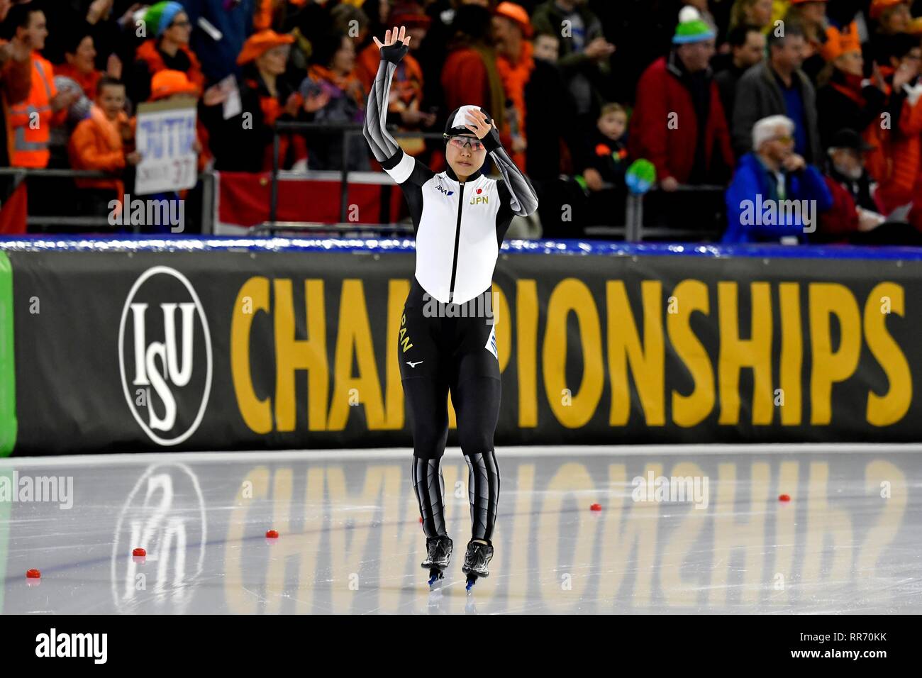 Speedskating: ISU Campionato Europeo Sprint su Febbraio 23, 2019 a Thialf Heerenveen Maki Tsuji (JPN) durante i primi 500 metri di credito: Sander Chamid/SCS/AFLO/Alamy Live News Foto Stock