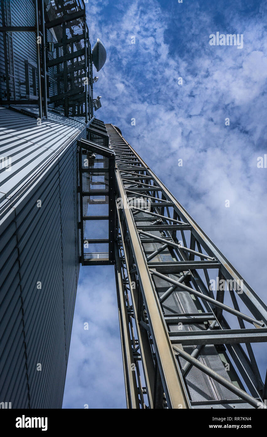 Ascensore verso il cielo Foto Stock