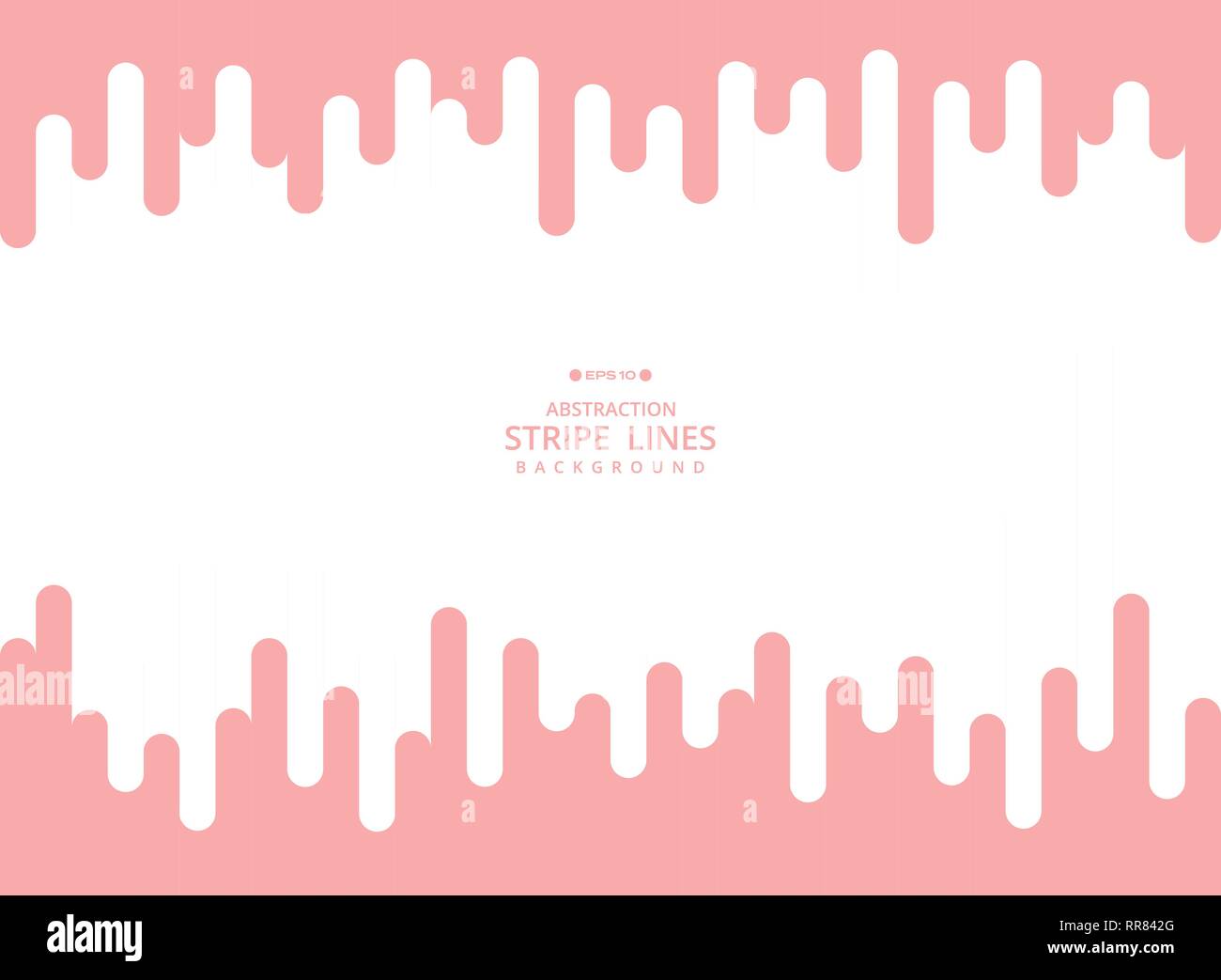 Abstract background moderno di colore rosa corallo vivente colore linea stripe modello geometrico. Utilizzando per poster, brochure, annunci pubblicitari, art design. EPS vettoriali10 Illustrazione Vettoriale