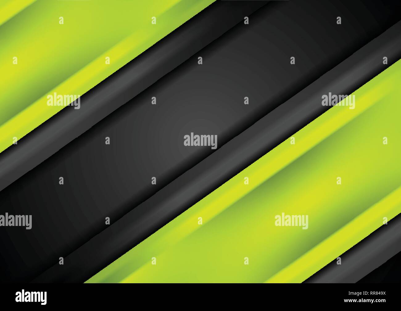 Abstract in verde brillante liscia vettore di strisce di background di design Illustrazione Vettoriale