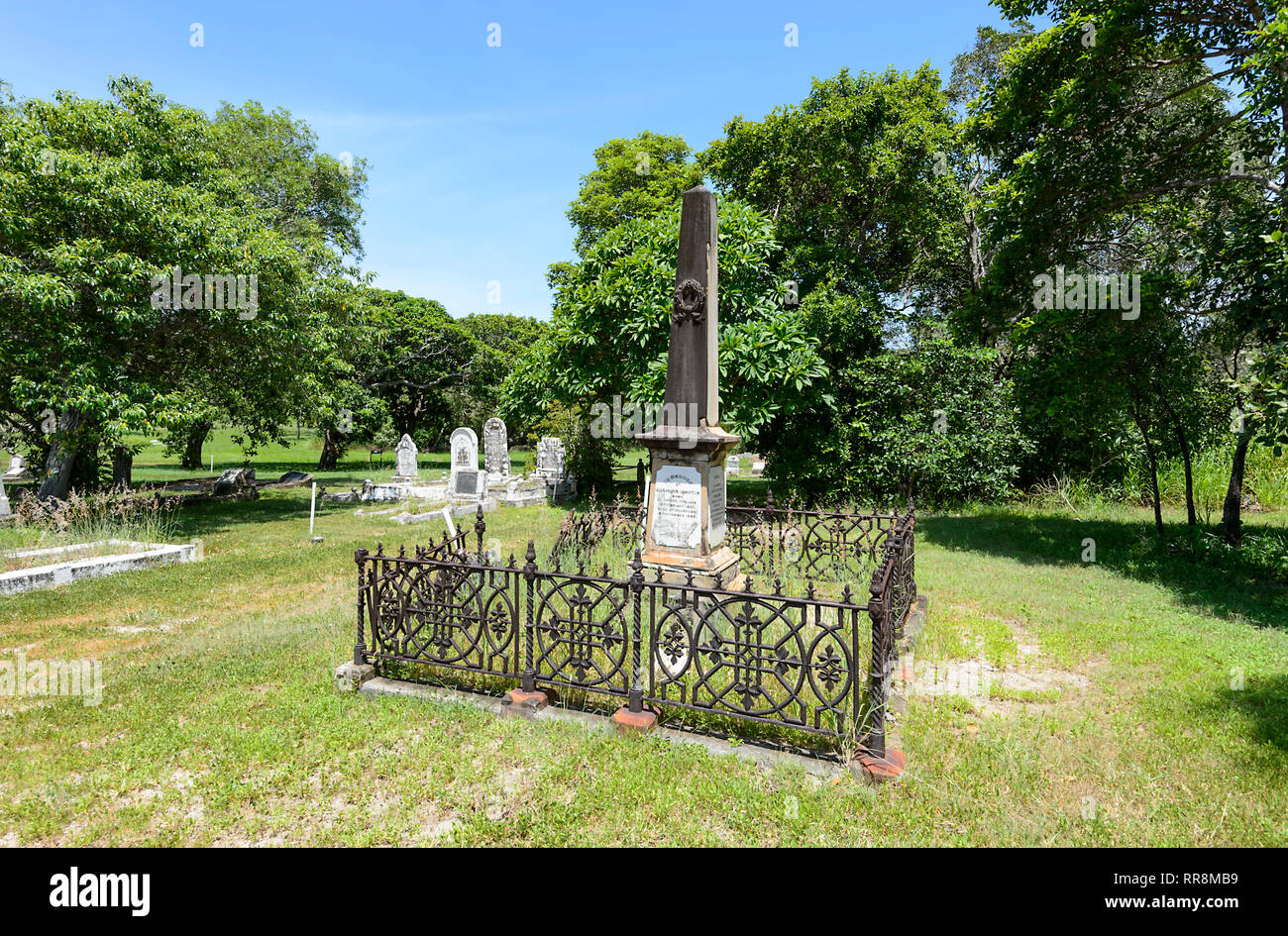 Il cimitero di Cooktown è un patrimonio-elencati di cimitero, costruito tra il 1874 e il 1920, estremo Nord Queensland, QLD, FNQ, Australia Foto Stock