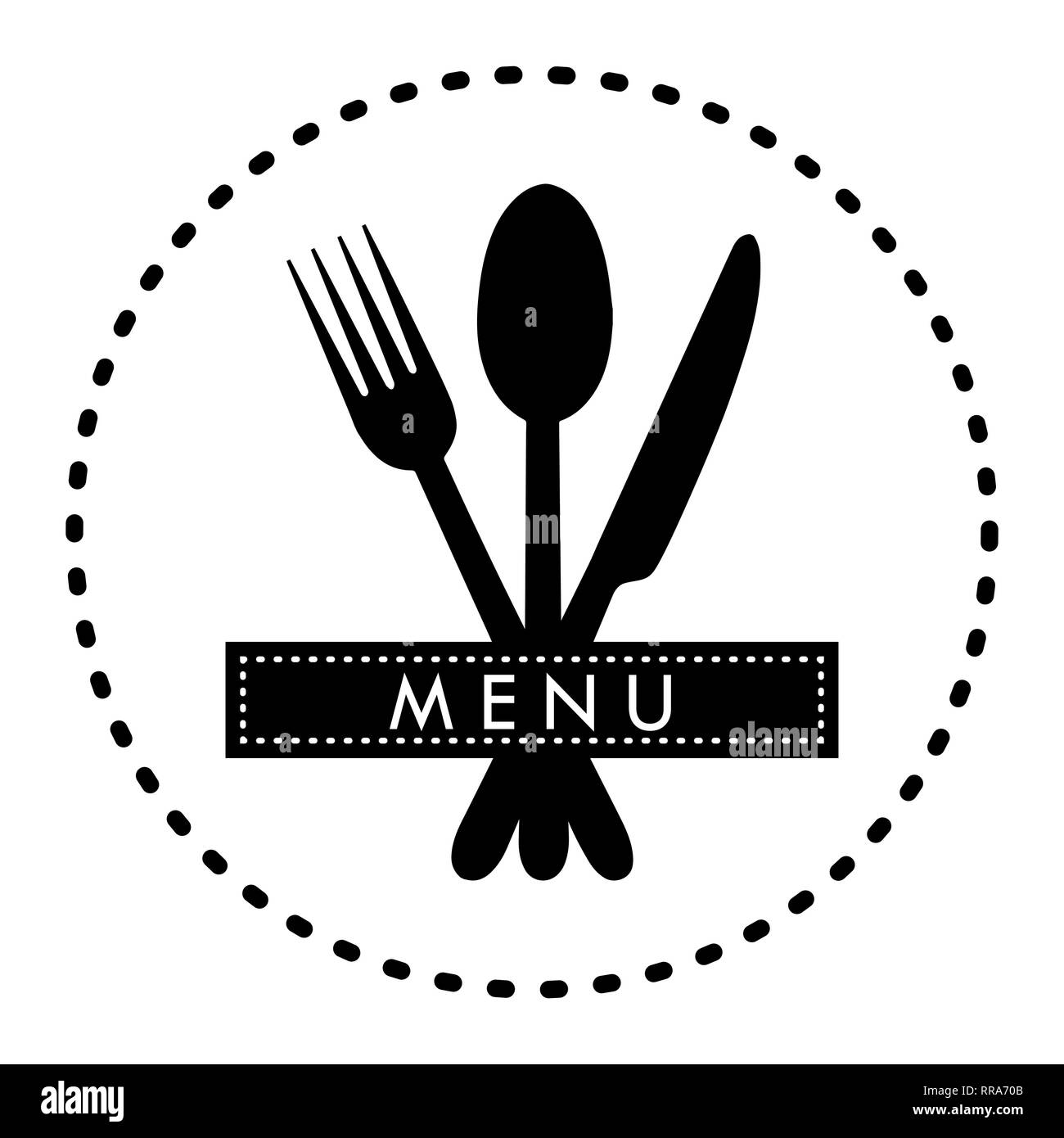 Logo per la decorazione del menu del ristorante gastroservice o catering  Immagine e Vettoriale - Alamy