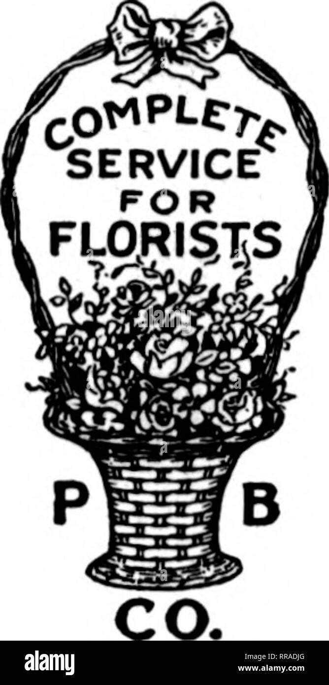 . Fioristi' review [microformati]. Floricoltura. Servizio completo per i fioristi. "" Prezzo speciale "PeEHLNANN marca di prima qualità di foglie di Magnolia per cartone $ 1,25 per ogni 10 cartoni 1.20 per ogni 100 lb. caso 17.50 ogni marrone - verde - viola vendita speciale-Fern si erge questi sono valori di meraviglioso. Avorio, verde e oro, blu e oro, smerigliati, Marrone. 30 pollici, Fernery solo, Self-Liner di irrigazione $ 7,50 ogni 36 pollici. Solo Fernery, Pianura Liner 9,50 ogni 30 pollici, Fernery con Bird Cage 20.00 ogni 30 pollici, Fernery con Bird Cage e acquario 25.00 ciascuno qualcosa di nuovo: "Ditelo con i fiori" WA Foto Stock