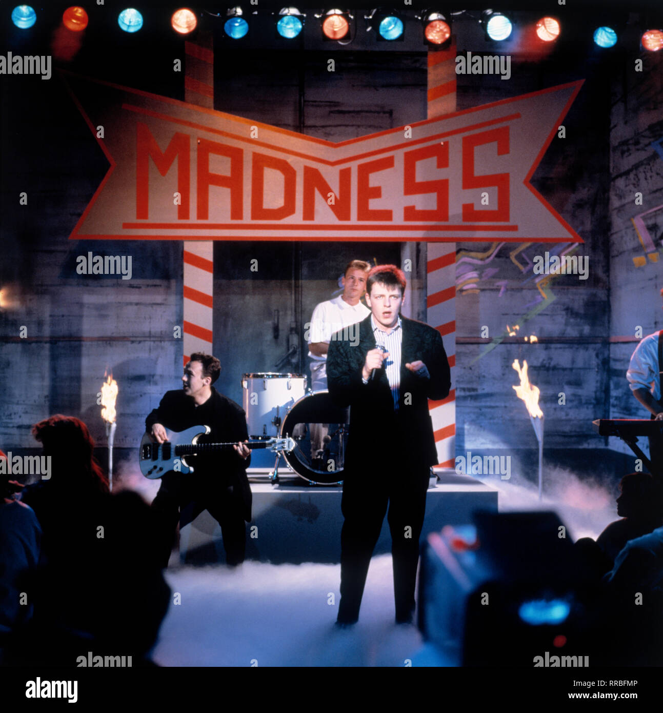 Musica ska gruppo Madness (1986) / Überschrift: Follia Foto stock - Alamy