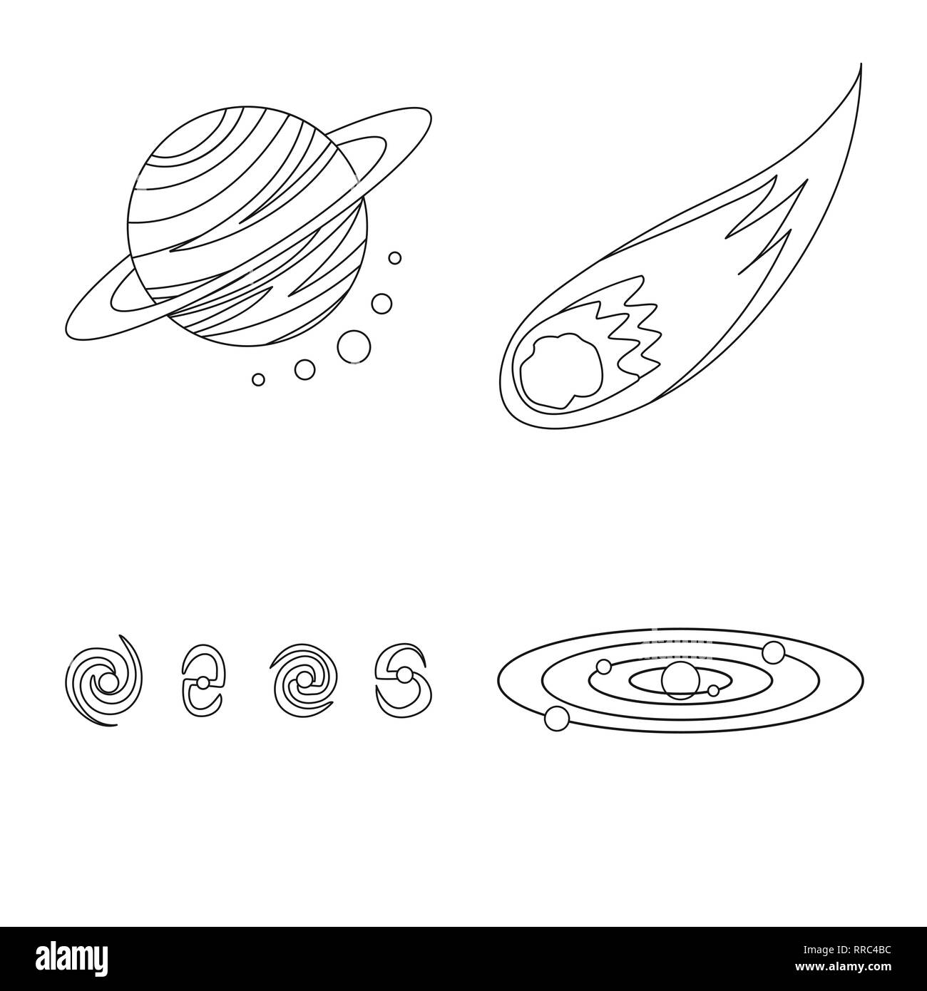 Pianeta,comet,costellazione,sistema,asteroide,star,cosmo,fuoco,foro,starlight,Saturno,rientranti,interstellare,cloud,battenti,vuoto,il mercurio,percorso,moonlight,gravità,fiamma,l'astrologia,concetto,detriti,fantasy,solar,meteor,nebula,space,galaxy,universo,viaggi,scienza,cosmic,l'astronomia,technology,colonizzazione,SKY,impostare,vettore,icona,immagine,isolato,raccolta,design,l'elemento,graphic,segno,contorno,linea vettori vettore , Illustrazione Vettoriale