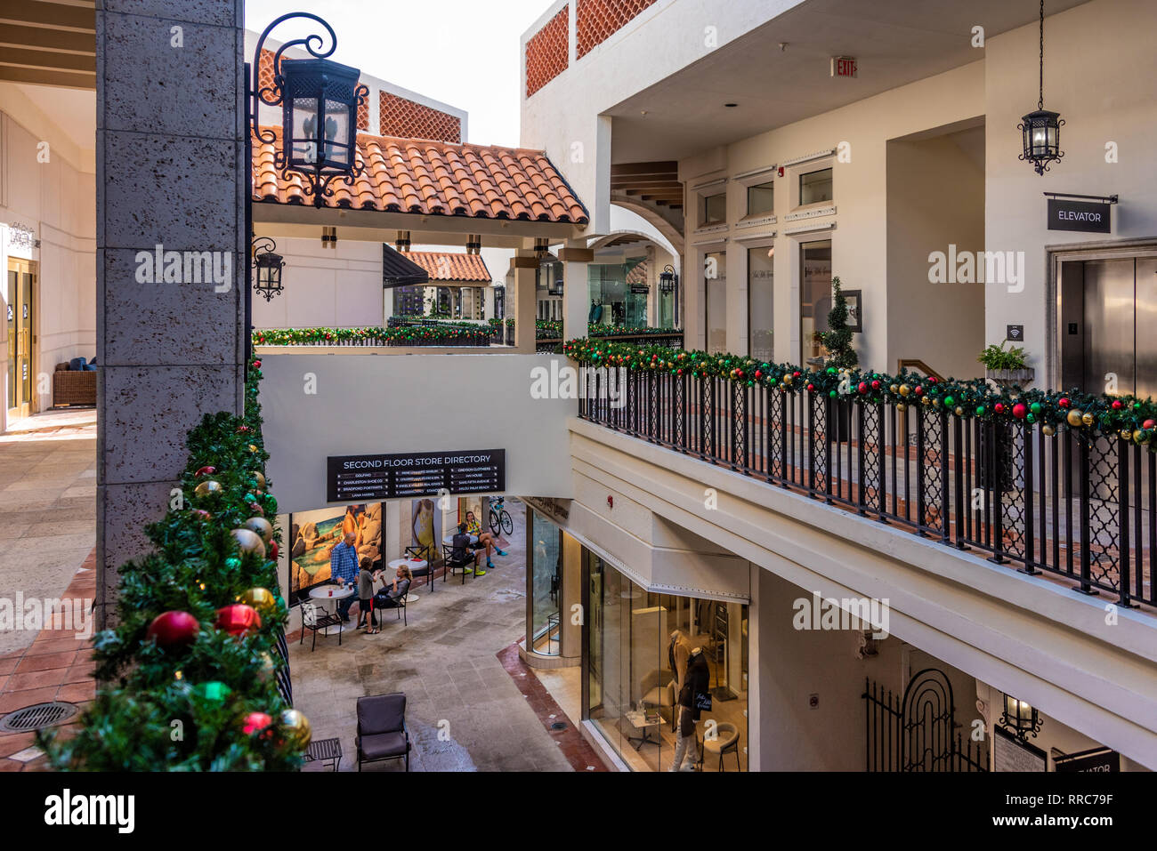 La spianata sulla Worth Avenue a Palm Beach, Florida. (USA) Foto Stock