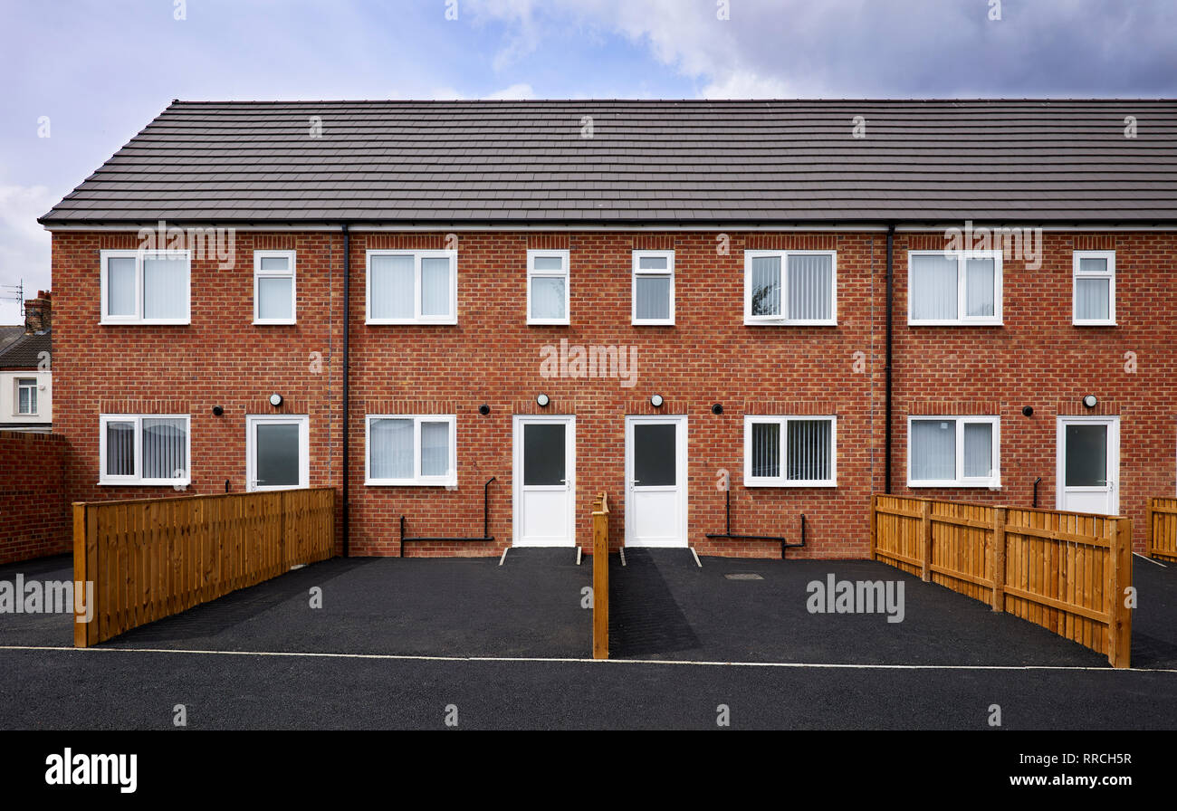 Nuova costruzione di case Foto Stock