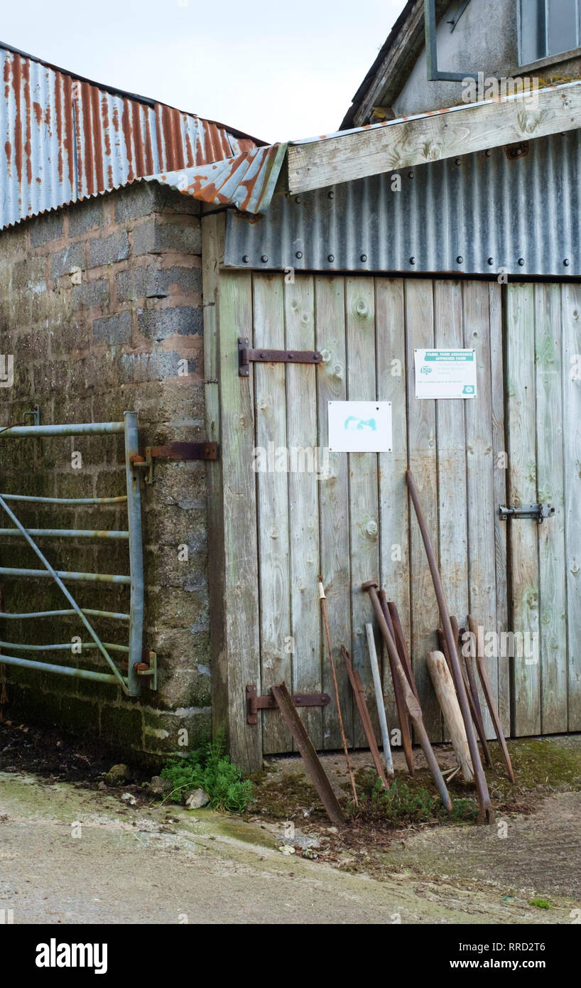 Dolton intorno a un villaggio nel distretto di Torridge di North Devon UK Cleve Farm Foto Stock