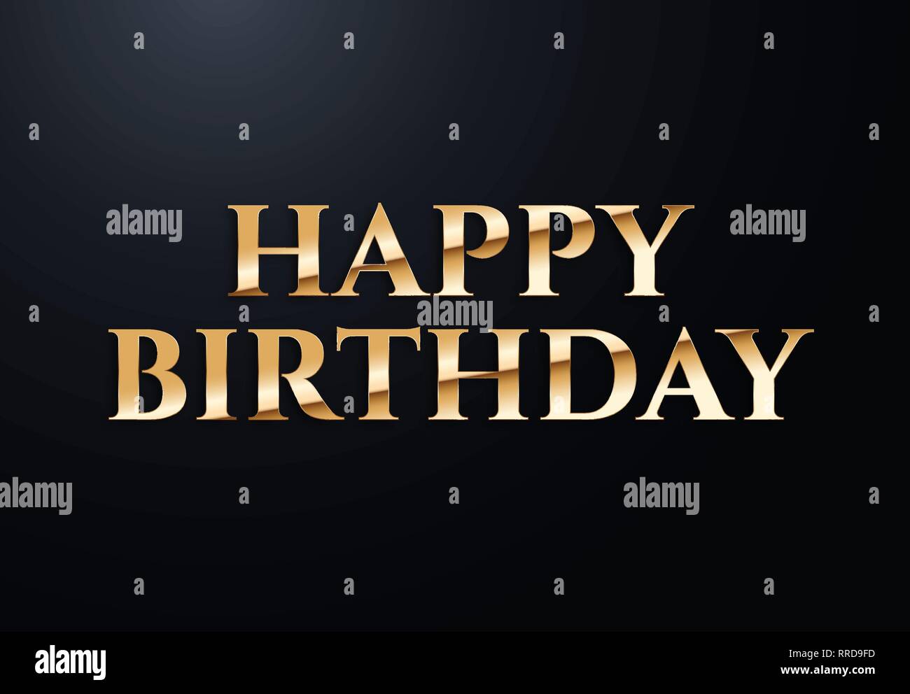 Holiday lettere con effetti oro. Alta qualità illustrazione vettoriale Illustrazione Vettoriale