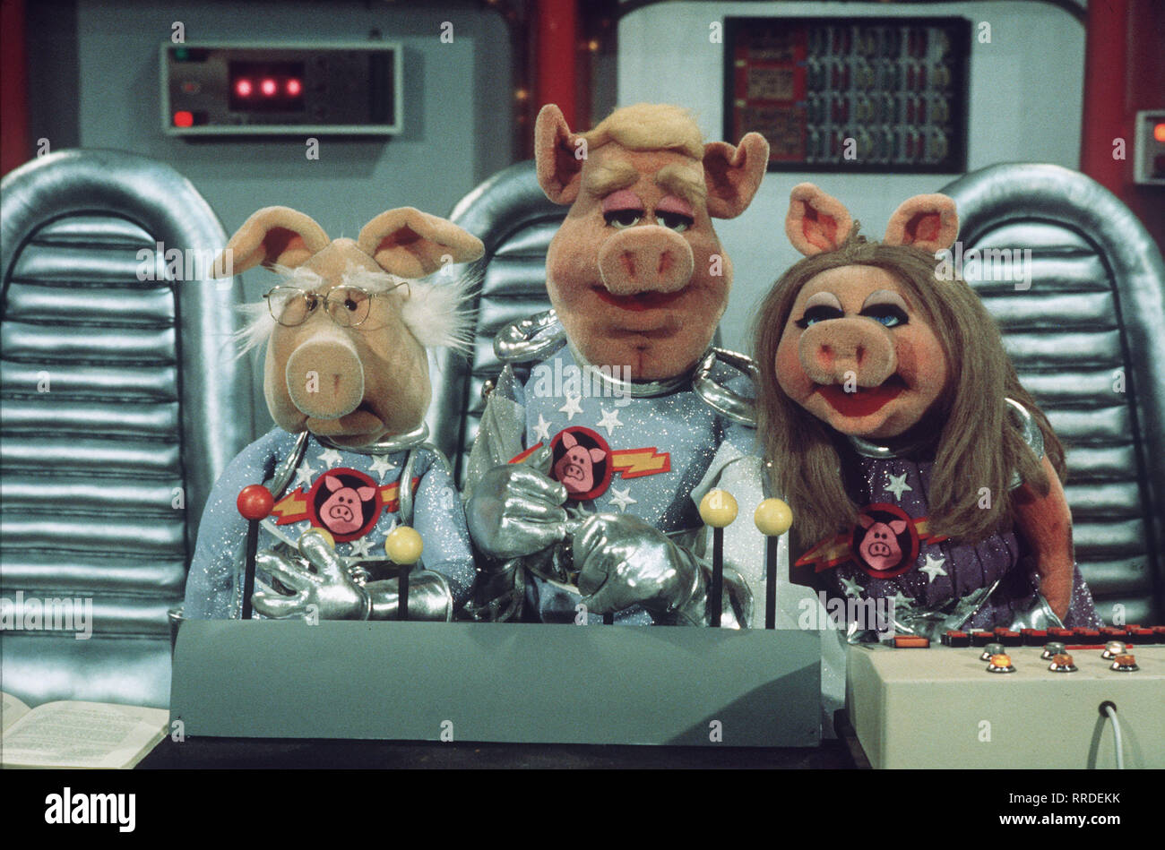 Schweine im Weltall in Muppet-Show / Überschrift: Muppets Show Foto Stock