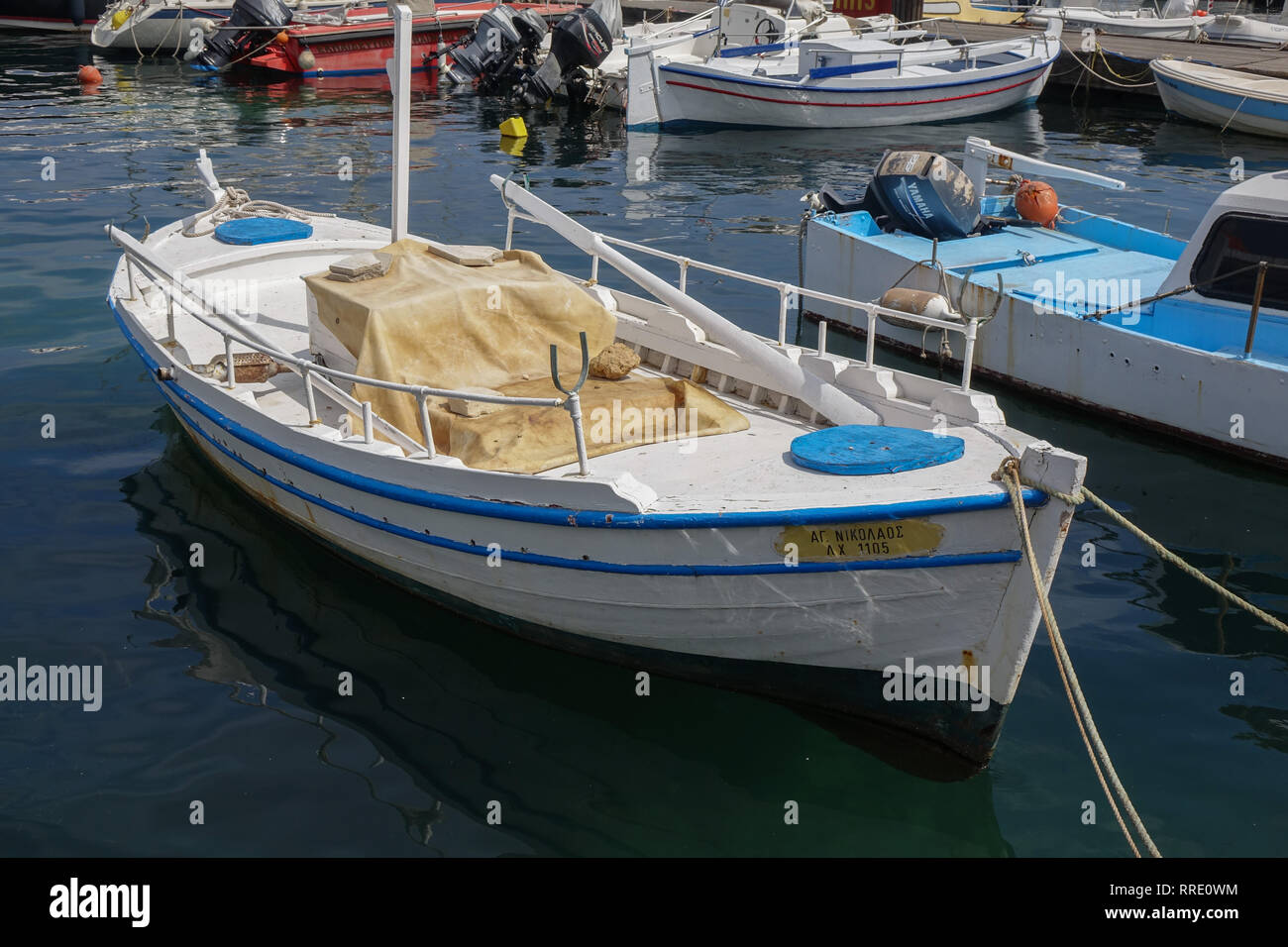 Tradizionale barca greca Foto Stock