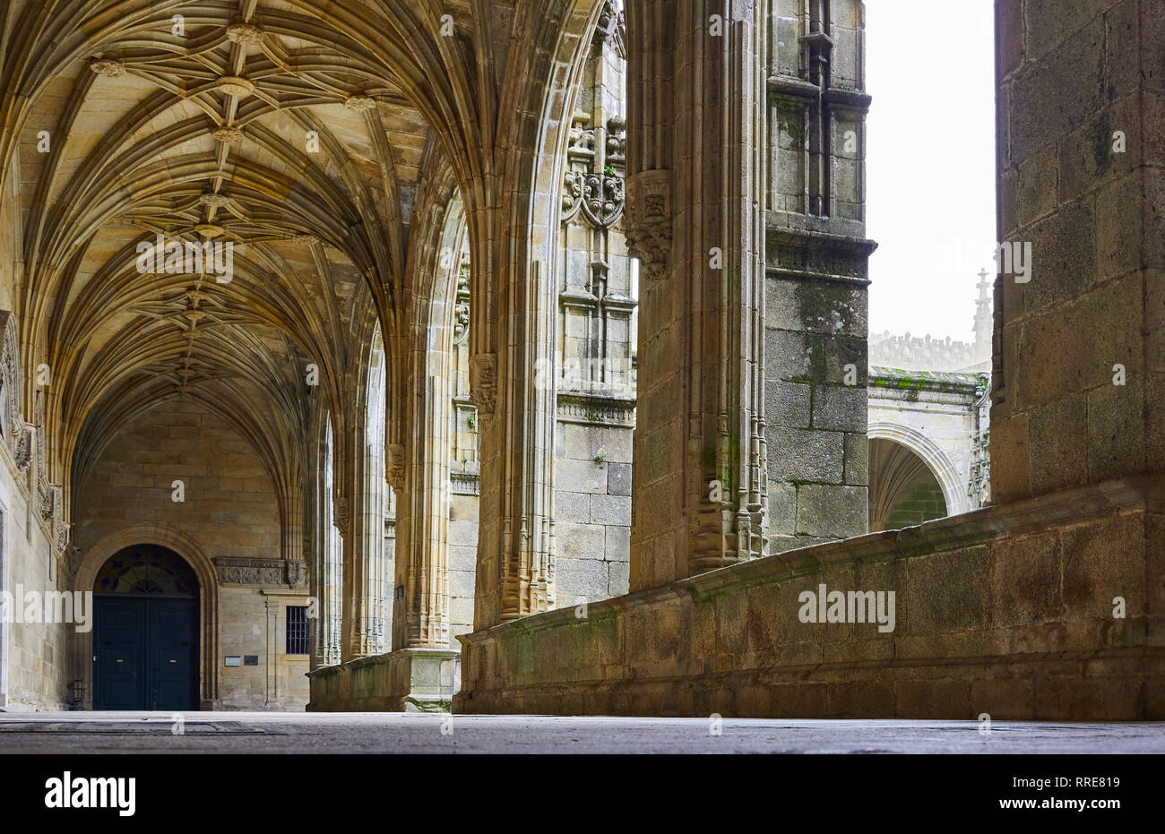 La Cattedrale di Santiago di Compostela Foto Stock