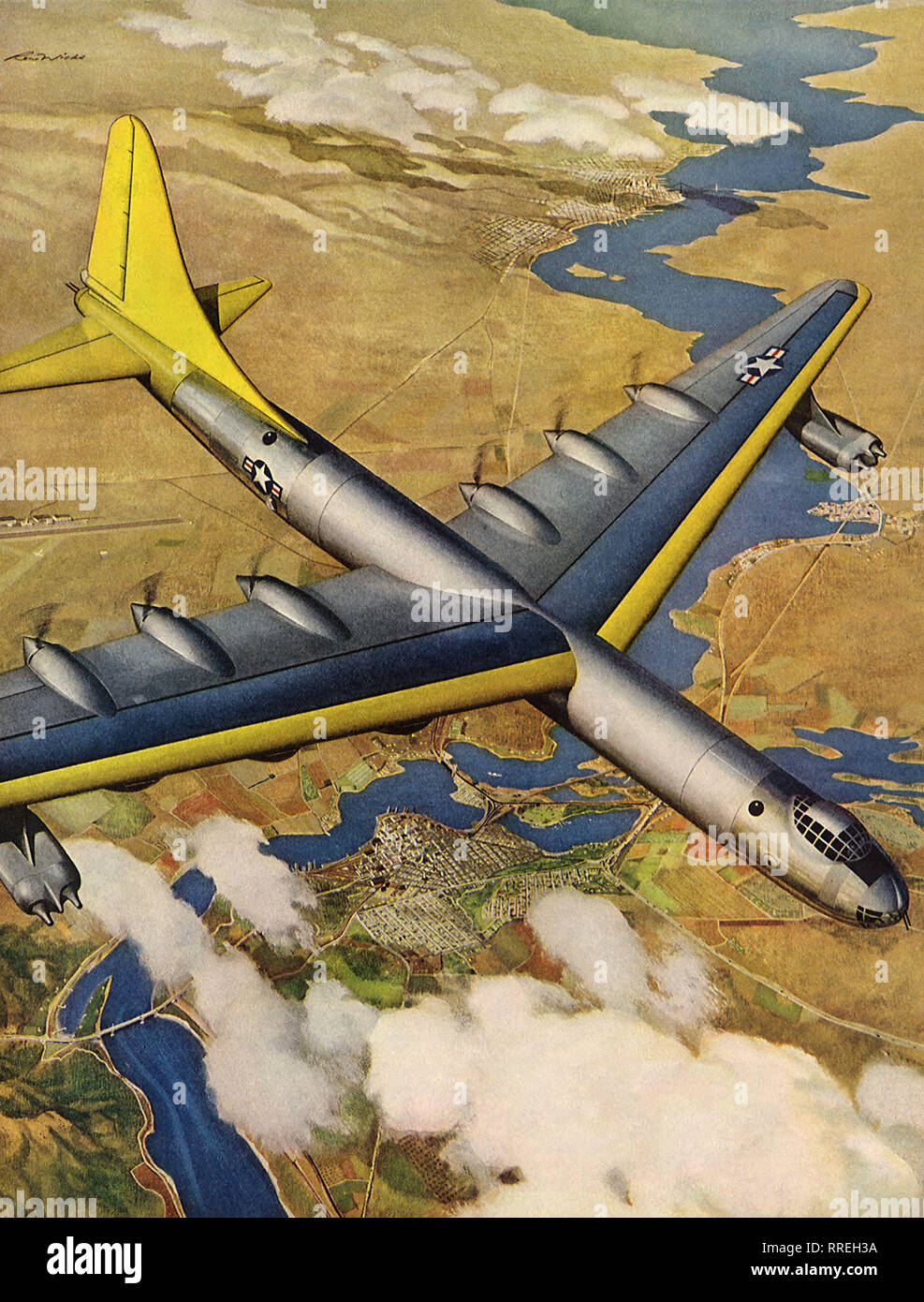 Consolidated B-36 bombardiere. Foto Stock