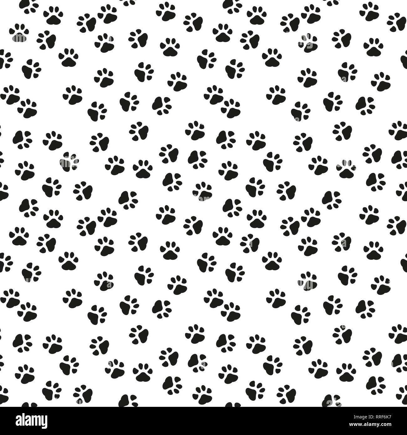 Zampa del cane vettore stampa seamless pattern o sfondo. eps 10. Illustrazione Vettoriale