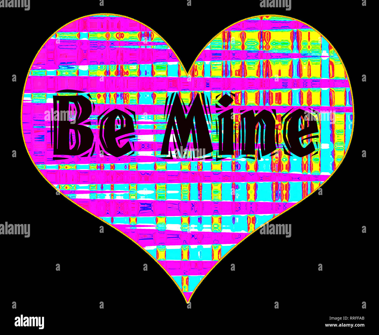 Colorate e luminose il giorno di San Valentino sfondo Foto Stock