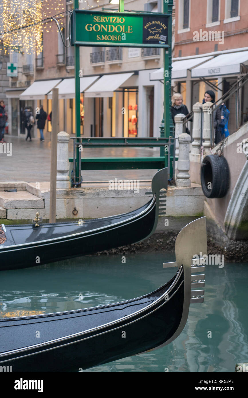 Viste generali di Venezia. Da una serie di foto di viaggio in Italia. Foto Data: Domenica, 10 febbraio 2019. Foto: Roger Garfield/Alamy Foto Stock