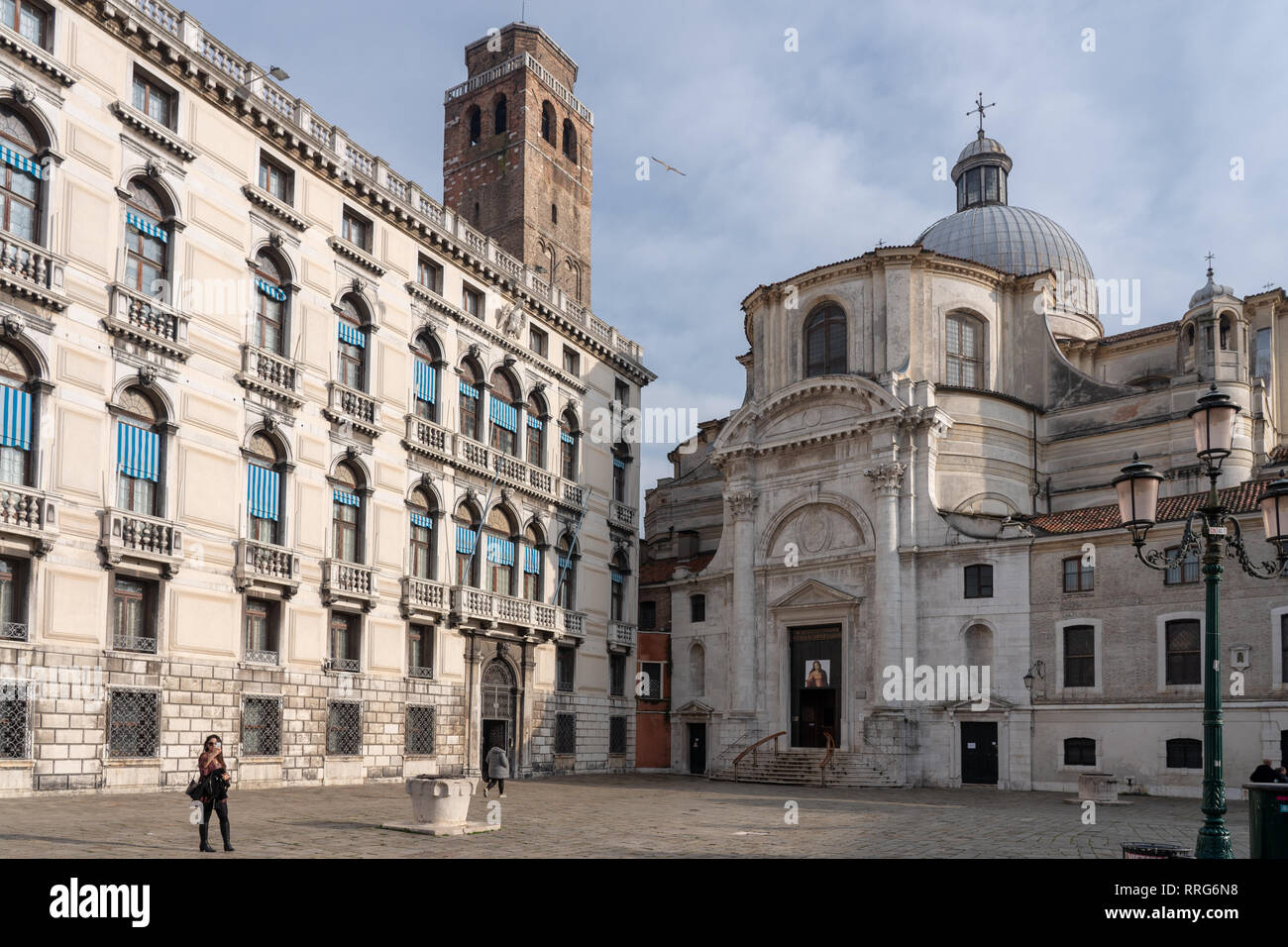 La Chiesa di Santa Lucia chiesa di Venezia. Da una serie di foto di viaggio in Italia. Data foto: Lunedì 11 Febbraio, 2019. Foto: Roger Garfield/Alamy Foto Stock