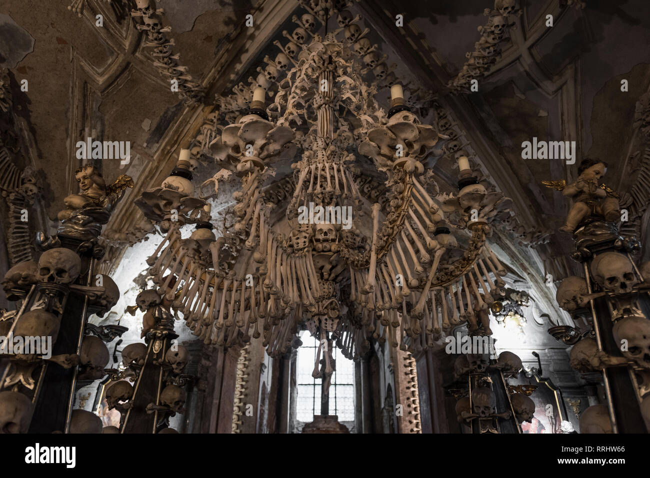 Sedlec ossario, Kutna Hora, Repubblica Ceca, Europa Foto Stock