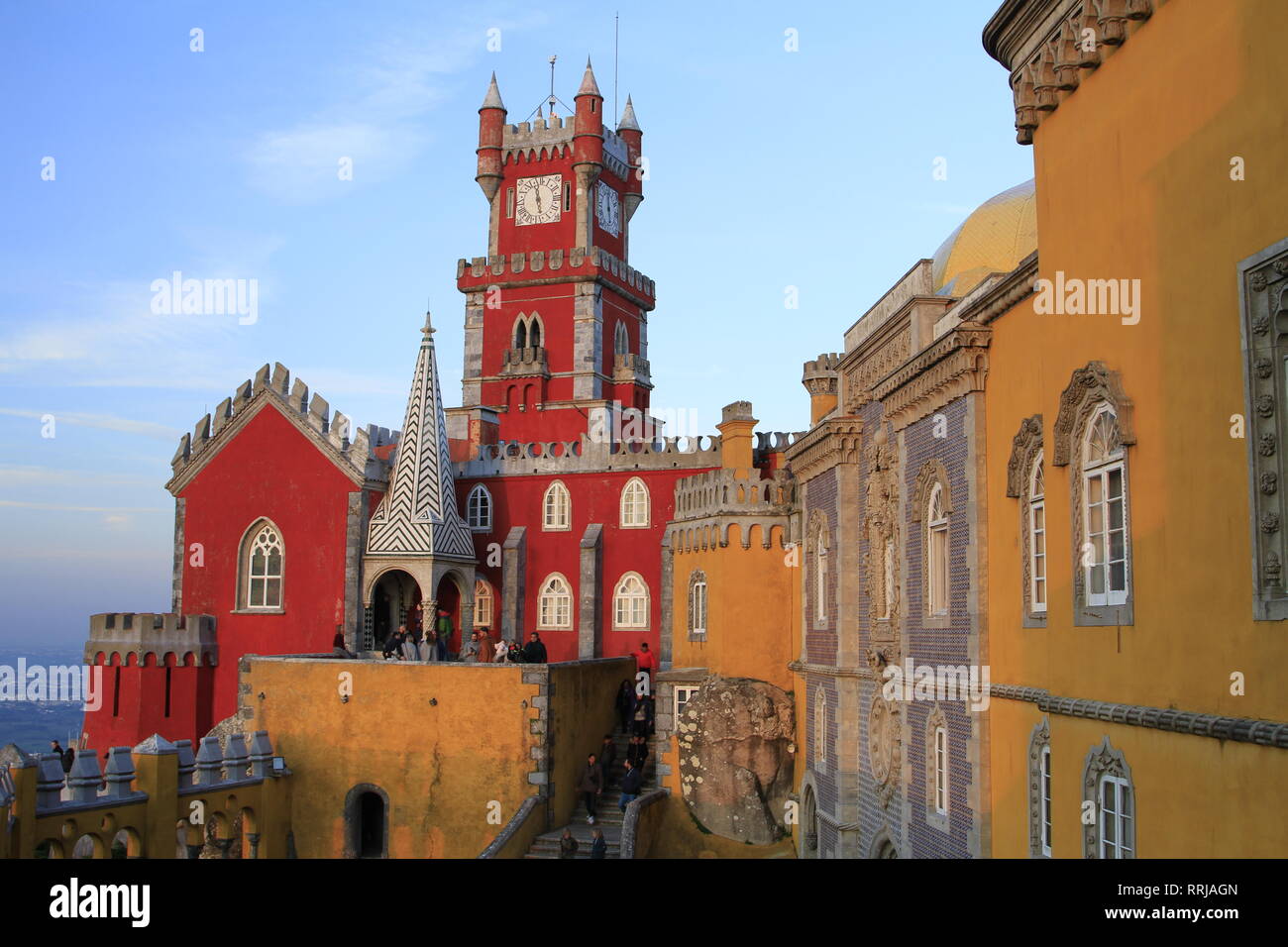Pena Palace, Sintra Portogallo, Europa Foto Stock