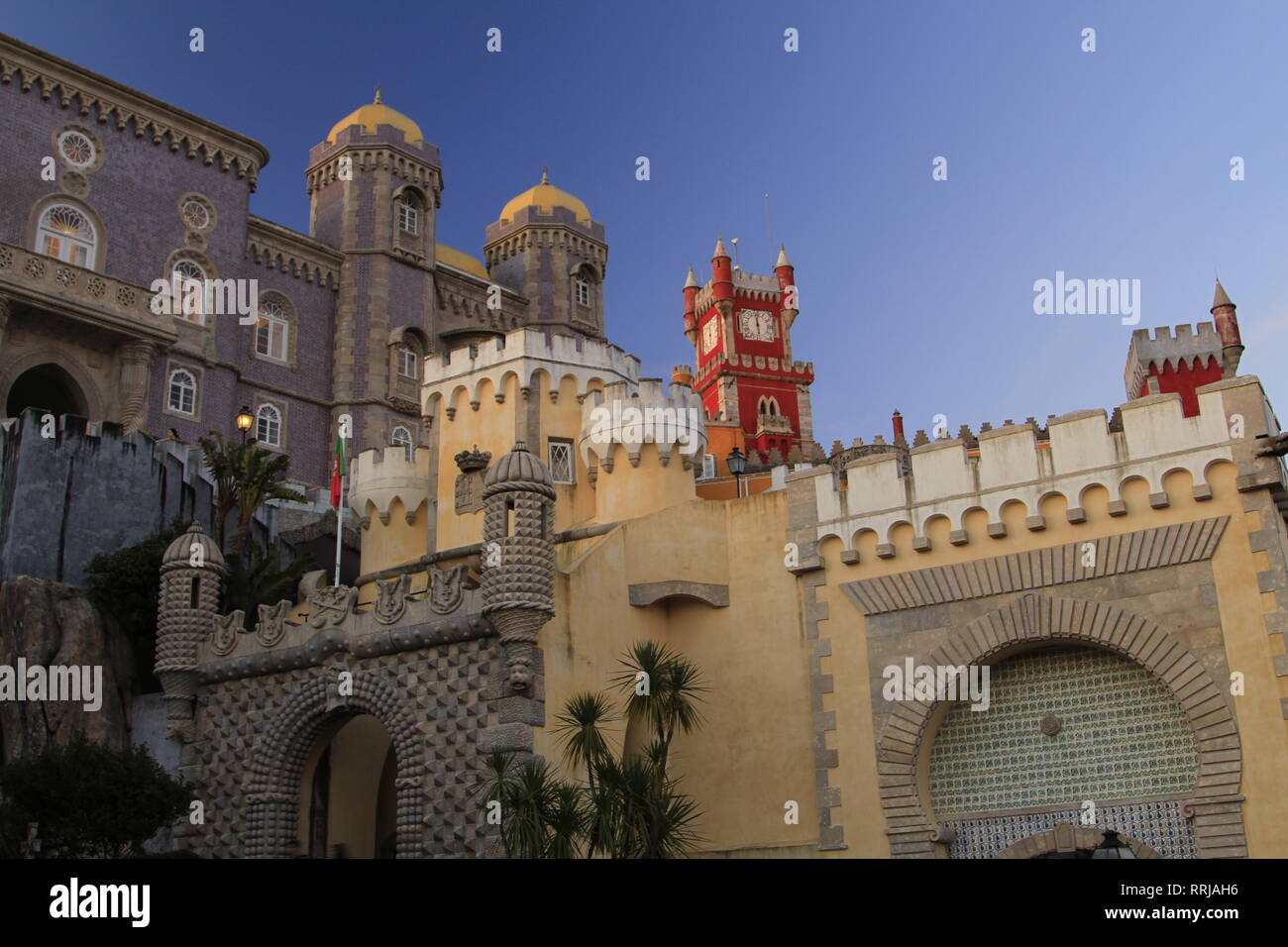 Pena Palace, Sintra Portogallo, Europa Foto Stock