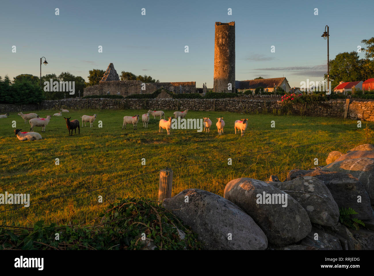 Aghagower, nella contea di Mayo, Connacht, Repubblica di Irlanda, Europa Foto Stock