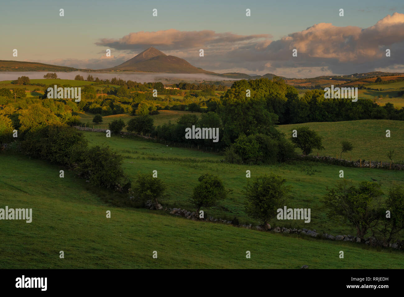Crough Patrick, nella contea di Mayo, Connacht, Repubblica di Irlanda, Europa Foto Stock