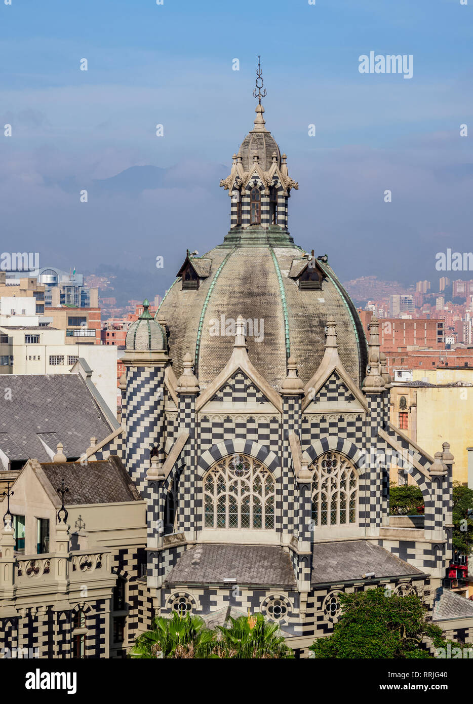 Rafael Uribe Uribe Palazzo della Cultura, vista in elevazione, Medellin, dipartimento di Antioquia, Colombia, Sud America Foto Stock