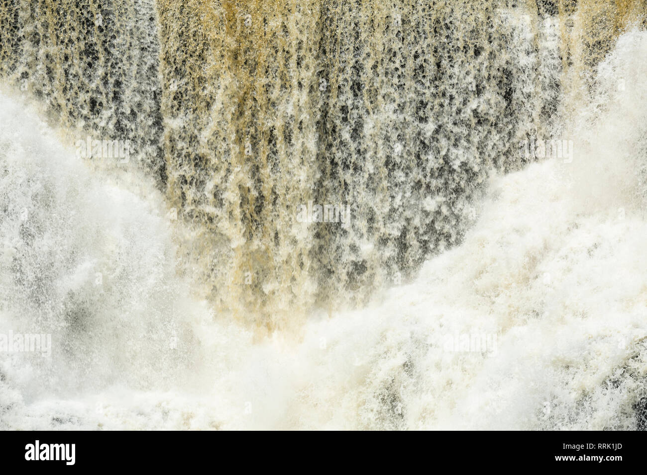 Dettaglio della cascata, Kakabeka Falls, Kakabeka Falls Provincial Park, Ontario, Canada Foto Stock