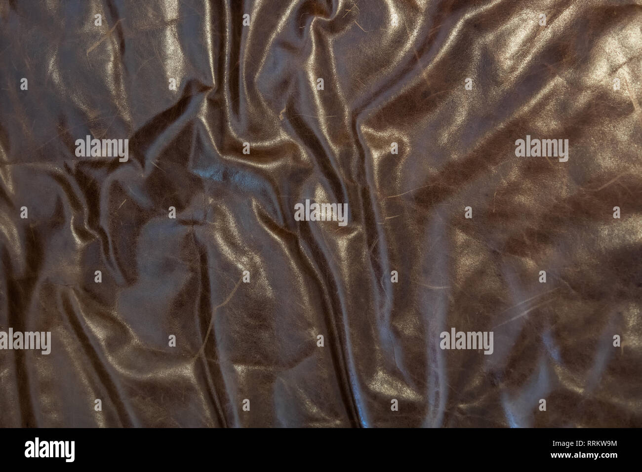 In cuoio con sfondo di increspatura close up Foto Stock