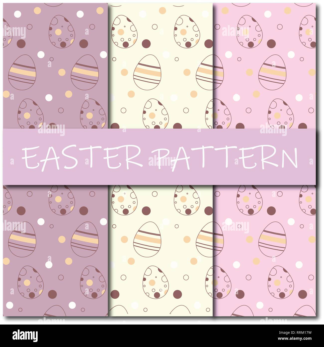 Uovo di Pasqua design pattern Illustrazione Vettoriale