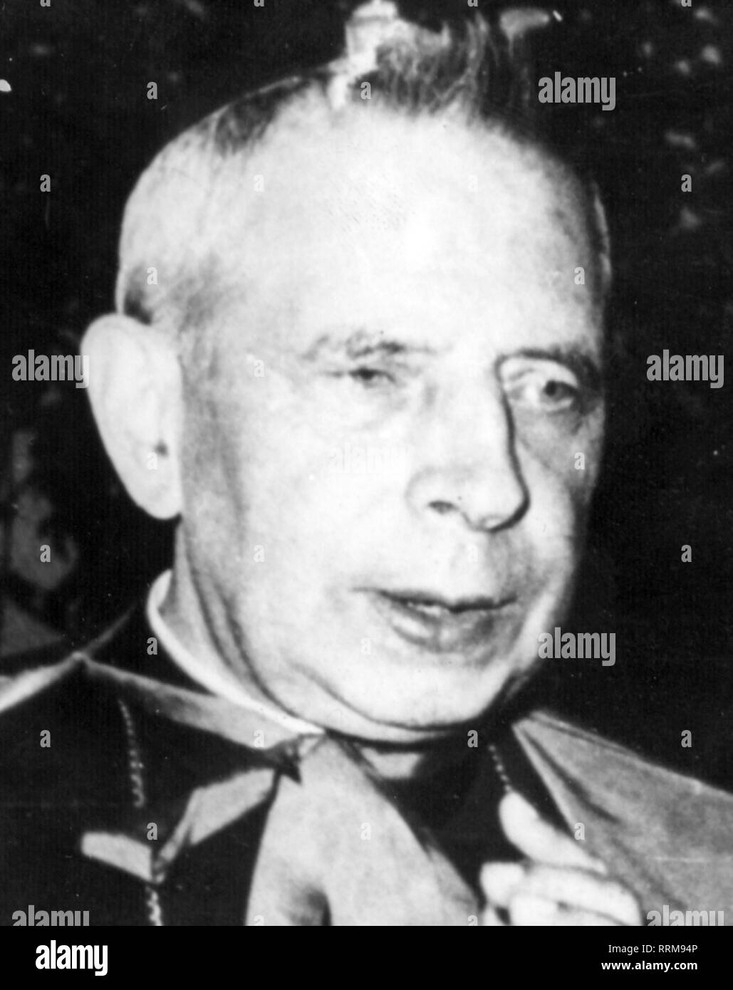Lercaro, Giacomo, 28.10.1891 - 18.10.1976, Italiano pastore, arcivescovo di Bologna 19.4.1952 - 12.2.1968, ritratto, 1958, Additional-Rights-Clearance-Info-Not-Available Foto Stock