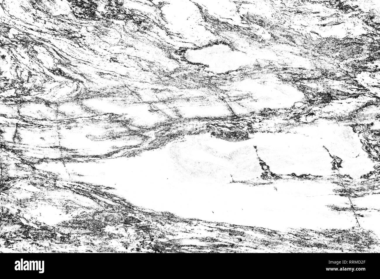 Monocromatico astratta Sfondo marmo, inchiostro marmorizzazione illustrazione. Foto Stock